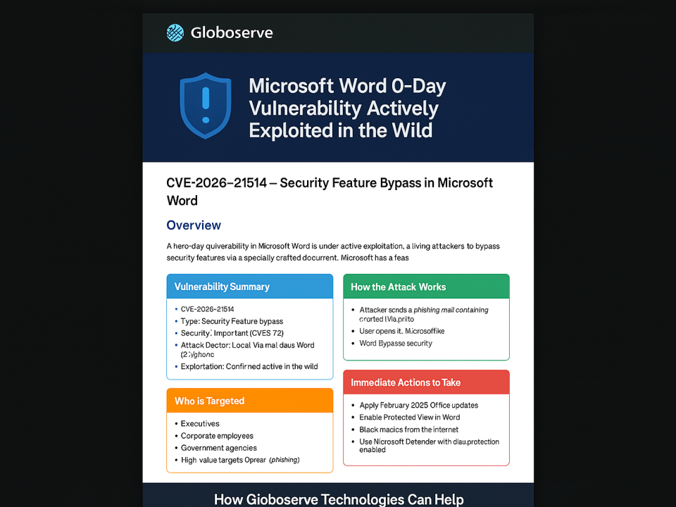 🛡️ Microsoft Word 0‑Day Vulnerability Actively Exploited in the Wild