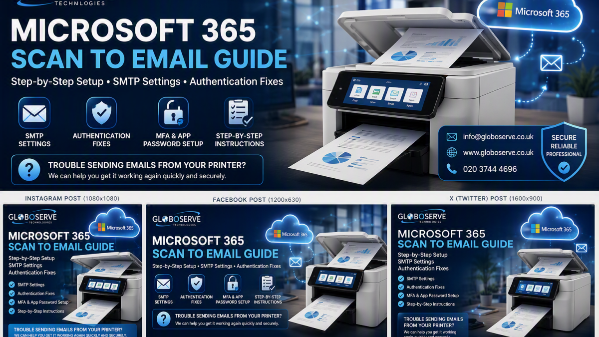 Microsoft 365 Scan to Email Not Working